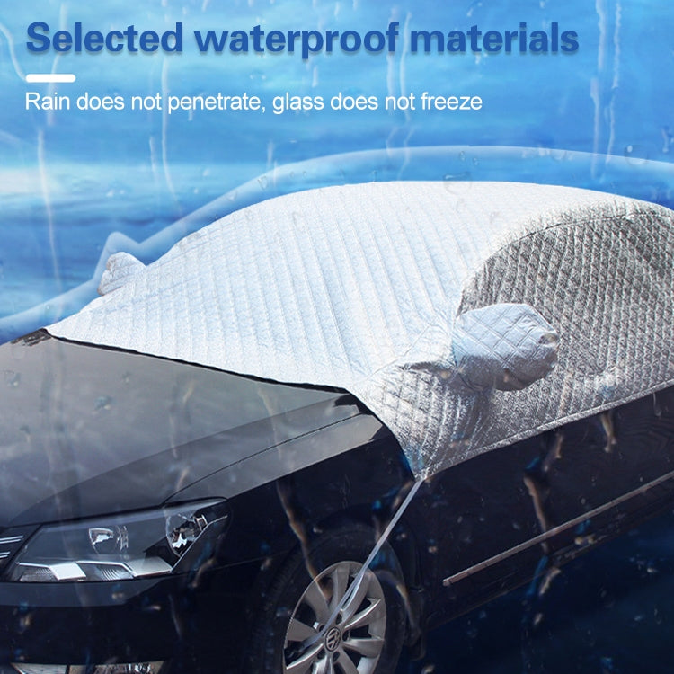 Car Half-cover Car Clothing Sunscreen Heat Insulation Sun Nisor, Aluminum Foil Size:  5.2x2x1.8m - Aluminum Film PEVA by PMC TechLife | Online Shopping South Africa | PMC TechLife | Buy Now Pay Later Mobicred