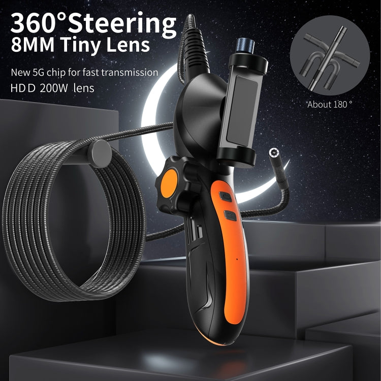 F180 8mm Lens 360 degree Free Spins Automotive Repair Endoscope, Spec:3m Soft Tube -  by PMC TechLife | Online Shopping South Africa | PMC TechLife | Buy Now Pay Later Mobicred