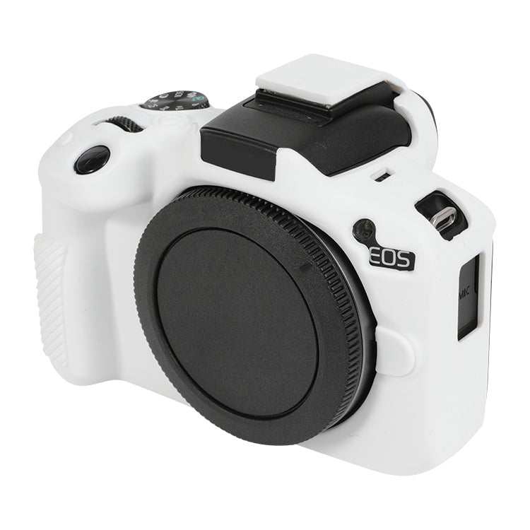 For Canon EOS R50 Soft Silicone Protective Case(White) - Protective Case by PMC Jewellery | Online Shopping South Africa | PMC Jewellery