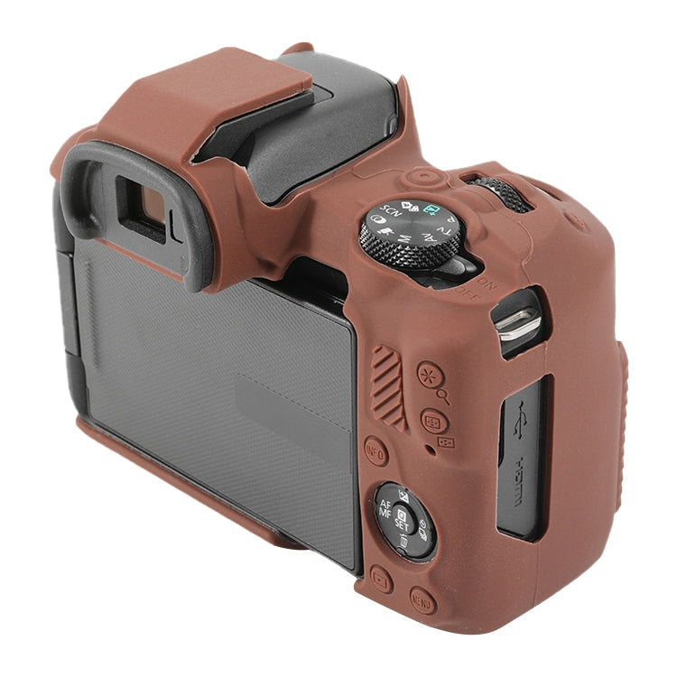 For Canon EOS R50 Soft Silicone Protective Case(Coffee) - Protective Case by PMC Jewellery | Online Shopping South Africa | PMC Jewellery | Buy Now Pay Later Mobicred