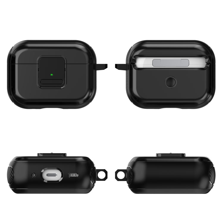 For AirPods 2 / 1 TPU + PC Wireless Earphones Case with Magnetic Switch(Red) - For AirPods 1/2 by PMC Jewellery | Online Shopping South Africa | PMC Jewellery | Buy Now Pay Later Mobicred