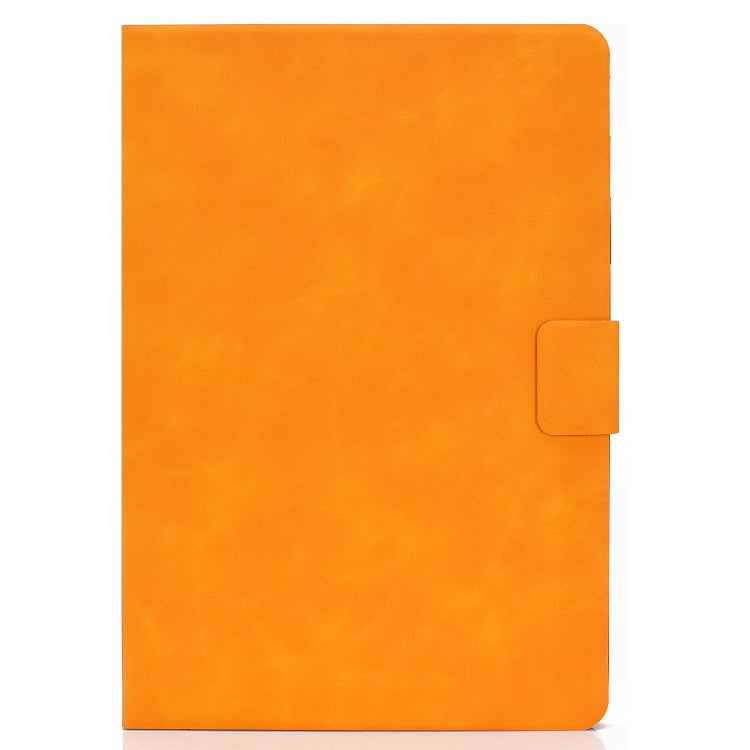 For iPad Pro 11 2024 Cowhide Texture Leather Smart Tablet Case(Khaki) - iPad Pro 11 2024 Cases by PMC TechLife | Online Shopping South Africa | PMC TechLife | Buy Now Pay Later Mobicred