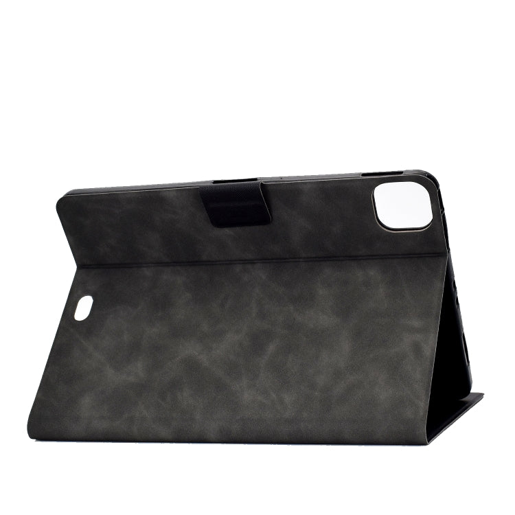 For iPad Pro 11 2024 Cowhide Texture Leather Smart Tablet Case(Grey) - iPad Pro 11 2024 Cases by PMC Jewellery | Online Shopping South Africa | PMC Jewellery | Buy Now Pay Later Mobicred