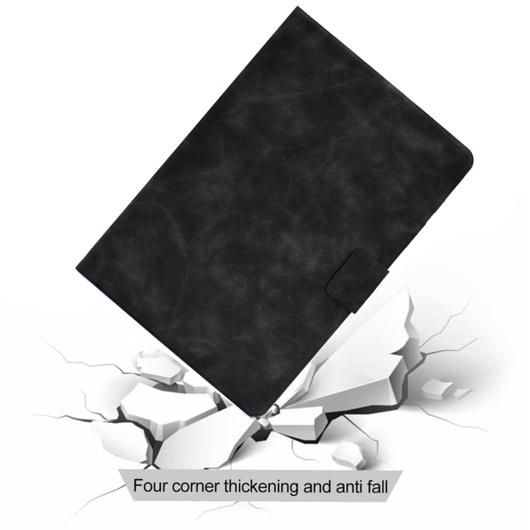 For iPad Pro 11 2024 Cowhide Texture Leather Smart Tablet Case(Grey) - iPad Pro 11 2024 Cases by PMC TechLife | Online Shopping South Africa | PMC TechLife | Buy Now Pay Later Mobicred