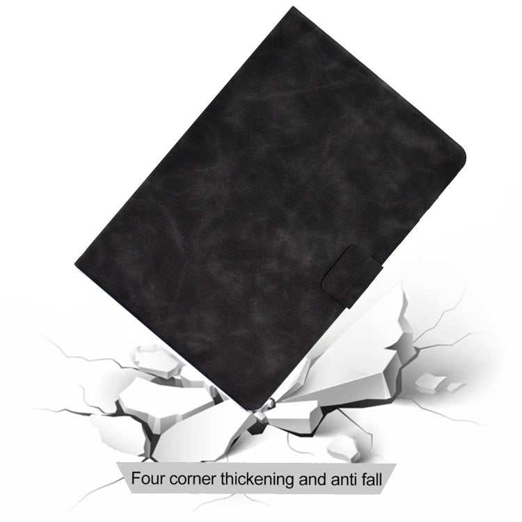 For iPad Pro 11 2024 Cowhide Texture Leather Smart Tablet Case(Grey) - iPad Pro 11 2024 Cases by PMC Jewellery | Online Shopping South Africa | PMC Jewellery | Buy Now Pay Later Mobicred