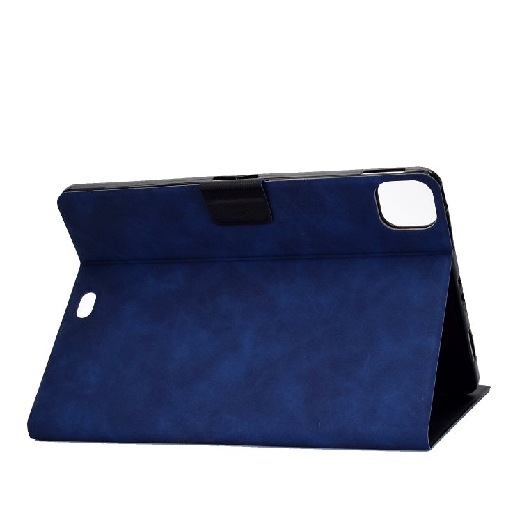 For iPad Pro 11 2024 Cowhide Texture Leather Smart Tablet Case(Blue) - iPad Pro 11 2024 Cases by PMC Jewellery | Online Shopping South Africa | PMC Jewellery | Buy Now Pay Later Mobicred