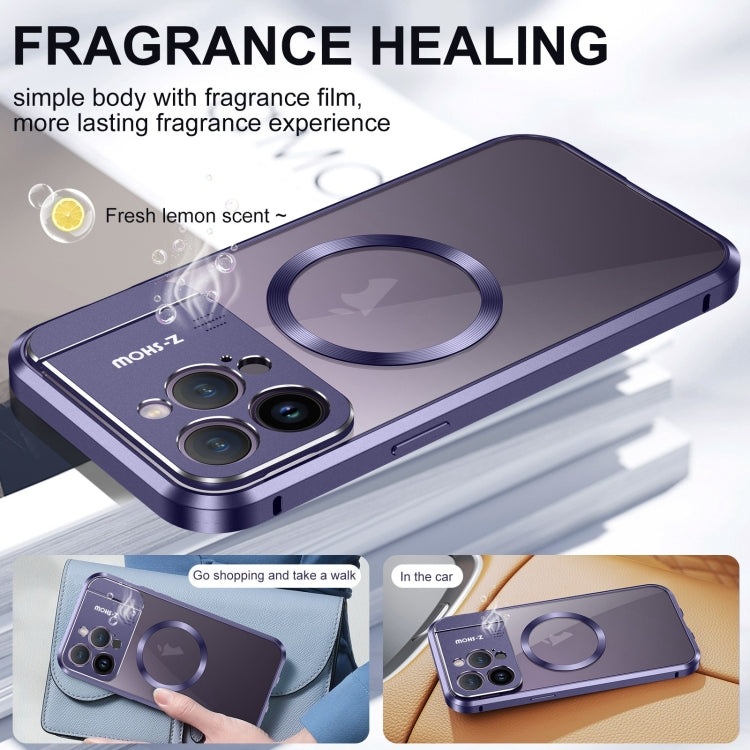 For iPhone 15 Pro Max Aromatherapy Holder Single-sided MagSafe Magnetic Phone Case(White) - iPhone 15 Pro Max Cases by PMc TechLife | Online Shopping South Africa | PMc TechLife | Buy Now Pay Later Mobicred