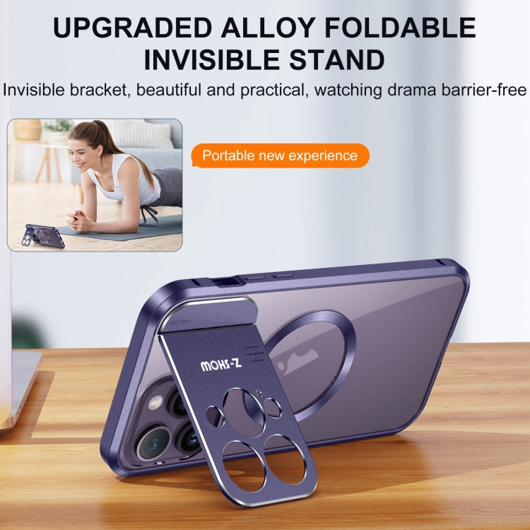 For iPhone 16 Pro Max Aromatherapy Holder Single-sided MagSafe Magnetic Phone Case(Purple) - free shipping - PMc TechLife - Order now!