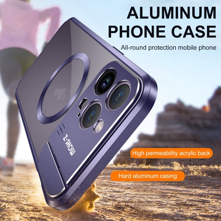For iPhone 16 Pro Max Aromatherapy Holder Single-sided MagSafe Magnetic Phone Case(Purple) - free shipping - PMc TechLife - Order now!