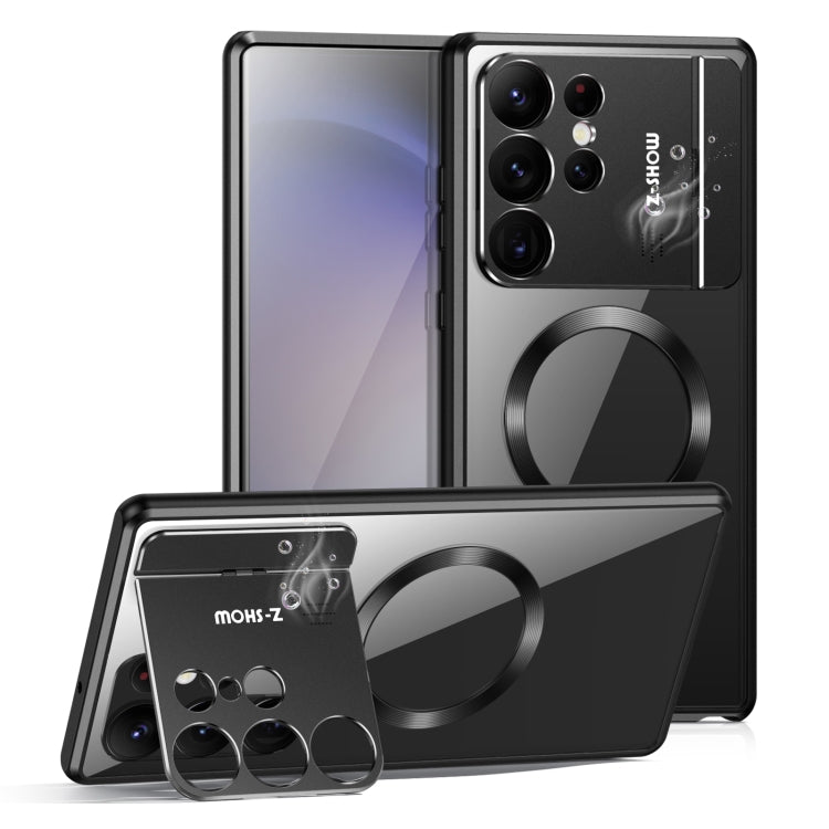 For Samsung Galaxy S23 Ultra 5G Aromatherapy Holder Single-sided MagSafe Magnetic Phone Case(Black) - Galaxy S23 Ultra 5G Cases by PMC TechLife | Online Shopping South Africa | PMC TechLife
