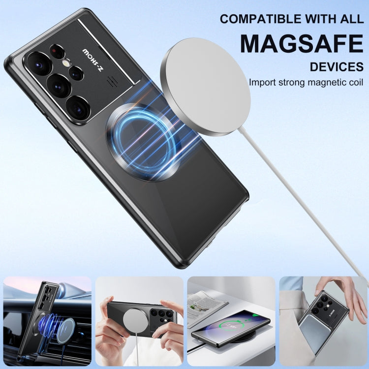 For Samsung Galaxy S23 Ultra 5G Aromatherapy Holder Single-sided MagSafe Magnetic Phone Case(Black) - Galaxy S23 Ultra 5G Cases by PMC TechLife | Online Shopping South Africa | PMC TechLife