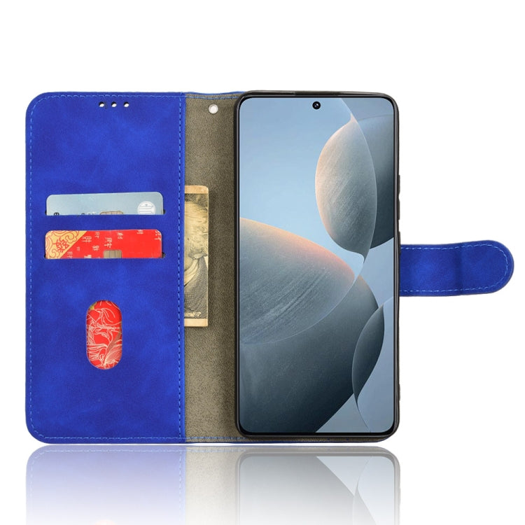 For Xiaomi Redmi K70 / K70 Pro Skin Feel Magnetic Flip Leather Phone Case(Blue) - K70 Pro Cases by PMC Jewellery | Online Shopping South Africa | PMC Jewellery | Buy Now Pay Later Mobicred