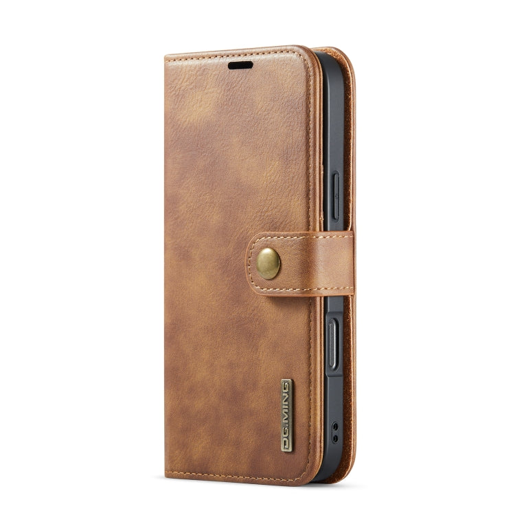 For iPhone 16 Pro Max DG.MING Crazy Horse Texture Detachable Magnetic Leather Phone Case(Brown) - iPhone 16 Pro Max Cases by DG.MING | Online Shopping South Africa | PMC Jewellery | Buy Now Pay Later Mobicred