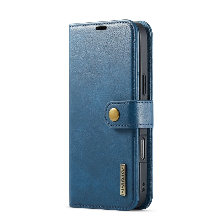 For iPhone 16 Pro Max DG.MING Crazy Horse Texture Detachable Magnetic Leather Phone Case(Blue) - iPhone 16 Pro Max Cases by DG.MING | Online Shopping South Africa | PMC Jewellery | Buy Now Pay Later Mobicred