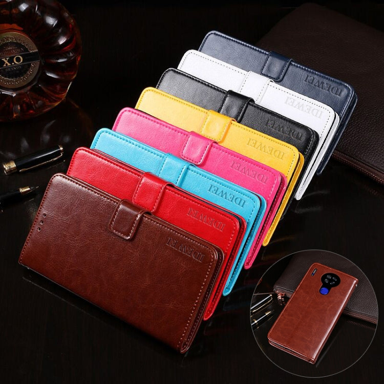 For Blackview A80 idewei Crazy Horse Texture Horizontal Flip Leather Case with Holder & Card Slots & Wallet(Rose Red) - More Brand by idewei | Online Shopping South Africa | PMC Jewellery | Buy Now Pay Later Mobicred