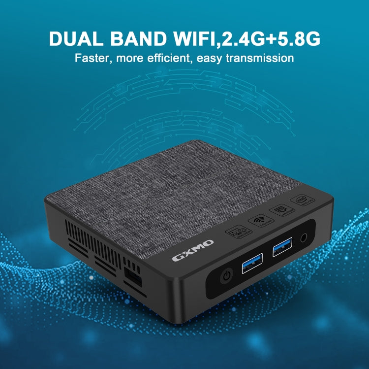 GXMO N42 Windows 11 Intel Gemini Lake N4020C Mini PC NVME SSD WiFi Mini Desktop Computer, Specification:6GB+64GB+256GB(Black) - free shipping - PMC TechLife - Order now!