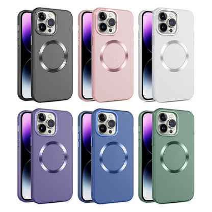 For iPhone 14 CD Texture MagSafe Frosted Translucent Phone Case(Pink) - iPhone 14 Cases by PMC Jewellery | Online Shopping South Africa | PMC Jewellery