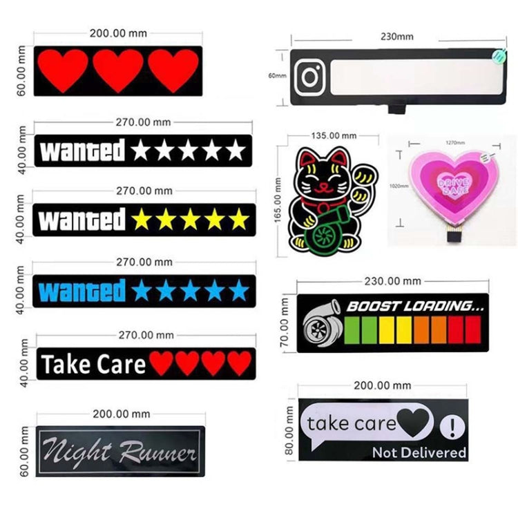 EL Luminous Car Stickers Cold Light Car Stickers Car Luminous Pattern Decoration(Cat) - Decorative Sticker by PMC TechLife | Online Shopping South Africa | PMC TechLife | Buy Now Pay Later Mobicred