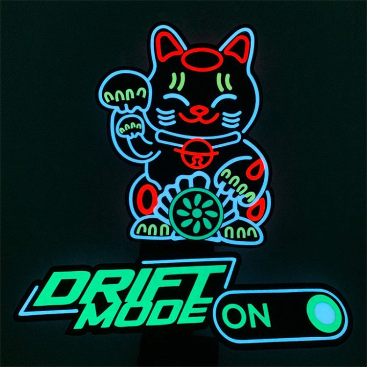EL Luminous Car Stickers Cold Light Car Stickers Car Luminous Pattern Decoration(Mperformance) - Decorative Sticker by PMC TechLife | Online Shopping South Africa | PMC TechLife | Buy Now Pay Later Mobicred