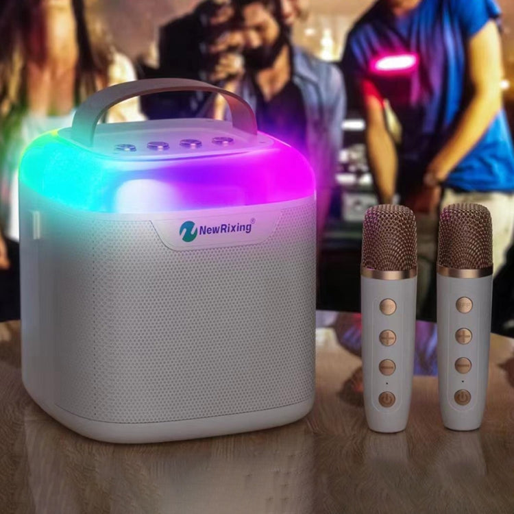 New RiXing NR8805 TWS Portable Smart Bluetooth Speaker with RGB Lighting(Blue) - free shipping - PMC Jewellery - Order now!