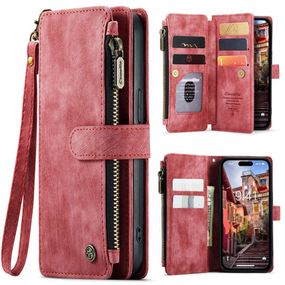 For iPhone 15 Pro Max CaseMe C30 Multifunctional Leather Phone Case(Red) - iPhone 15 Pro Max Cases by CaseMe | Online Shopping South Africa | PMC Jewellery | Buy Now Pay Later Mobicred