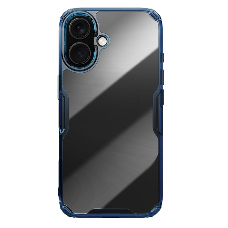 For iPhone 16 Plus NILLKIN Ultra Clear PC + TPU Phone Case(Blue) - iPhone 16 Plus Cases by NILLKIN | Online Shopping South Africa | PMC Jewellery | Buy Now Pay Later Mobicred