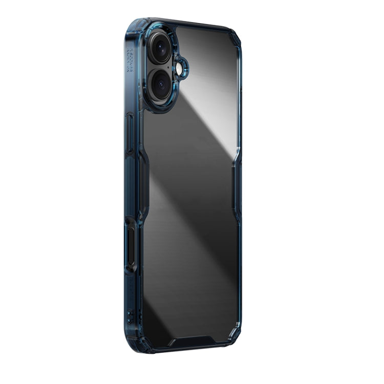 For iPhone 16 Plus NILLKIN Ultra Clear PC + TPU Phone Case(Blue) - iPhone 16 Plus Cases by NILLKIN | Online Shopping South Africa | PMC Jewellery | Buy Now Pay Later Mobicred