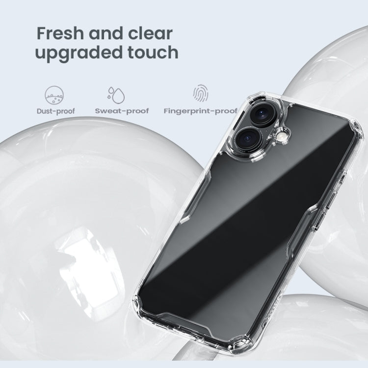 For iPhone 16 Plus NILLKIN Ultra Clear PC + TPU Phone Case(Blue) - iPhone 16 Plus Cases by NILLKIN | Online Shopping South Africa | PMC Jewellery | Buy Now Pay Later Mobicred