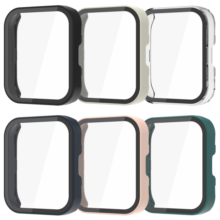 For Amazfit Bip 5 PC + Tempered Film Integrated Watch Protective Case(Midnight Blue) - Watch Cases by PMC TechLife | Online Shopping South Africa | PMC TechLife | Buy Now Pay Later Mobicred
