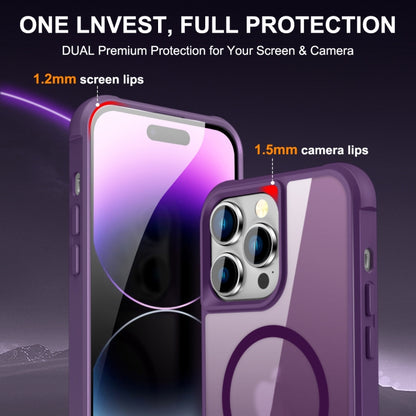 For iPhone 14 Pro Max MagSafe Magnetic Phone Case(Purple) - iPhone 14 Pro Max Cases by PMC Jewellery | Online Shopping South Africa | PMC Jewellery