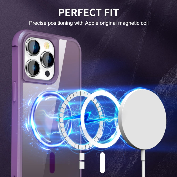 For iPhone 13 Pro Max / 12 Pro Max MagSafe Magnetic Phone Case(Purple) - iPhone 13 Pro Max Cases by PMC Jewellery | Online Shopping South Africa | PMC Jewellery