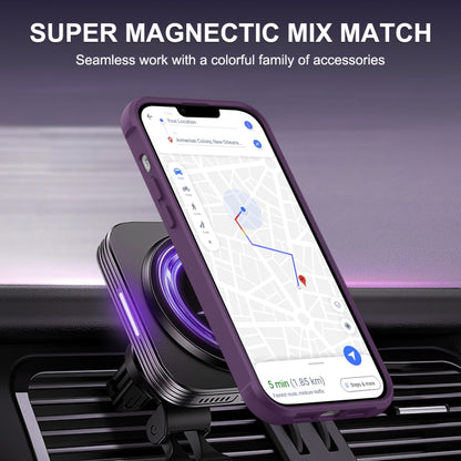 For iPhone 13 Pro Max / 12 Pro Max MagSafe Magnetic Phone Case(Purple) - iPhone 13 Pro Max Cases by PMC Jewellery | Online Shopping South Africa | PMC Jewellery