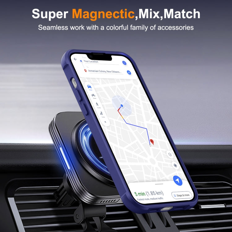 For iPhone 15 MagSafe Magnetic Rotating Holder Phone Case(Klein Blue) - iPhone 15 Cases by PMC Jewellery | Online Shopping South Africa | PMC Jewellery