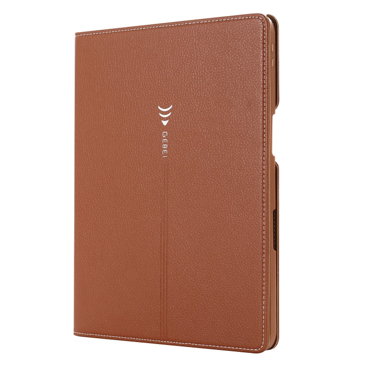 For iPad Pro 11 inch (2020) GEBEI PU+TPU Horizontal Flip Protective Tablet Case with Holder & Card Slots(Brown) - free shipping - PMc TechLife - Order now!
