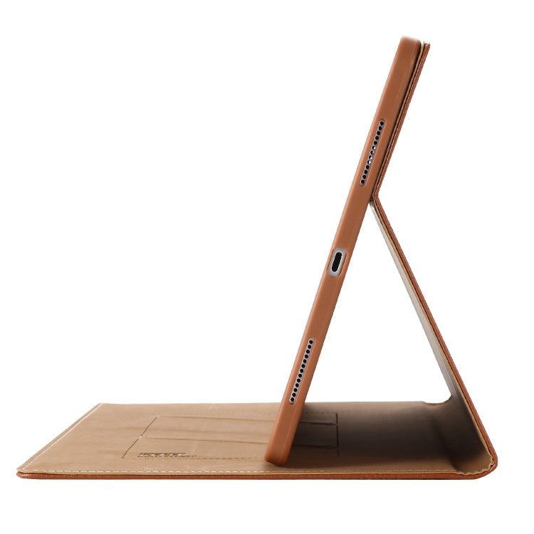 For iPad Pro 11 inch (2020) GEBEI PU+TPU Horizontal Flip Protective Tablet Case with Holder & Card Slots(Brown) - free shipping - PMc TechLife - Order now!