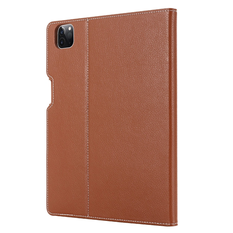 For iPad Pro 11 inch (2020) GEBEI PU+TPU Horizontal Flip Protective Tablet Case with Holder & Card Slots(Brown) - free shipping - PMc TechLife - Order now!
