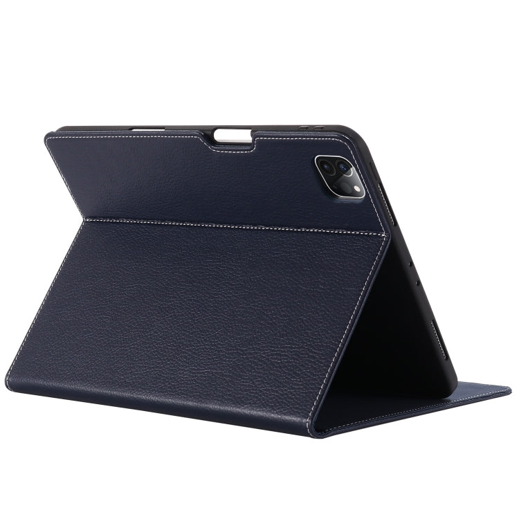 For iPad Pro 11 inch (2020) GEBEI PU+TPU Horizontal Flip Protective Tablet Case with Holder & Card Slots(Blue) - free shipping - PMc TechLife - Order now!