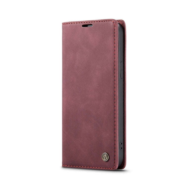 For iPhone 15 CaseMe 013 Multifunctional Horizontal Flip Leather Phone Case(Wine Red) - free shipping - PMC Jewellery - Order now!