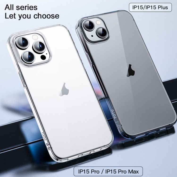 For iPhone 15 Pro Max TOTU PC-01 Soft Series Precision Lens Holes Phone Case(Transparent) - iPhone 15 Pro Max Cases by TOTUDESIGN | Online Shopping South Africa | PMC Jewellery | Buy Now Pay Later Mobicred