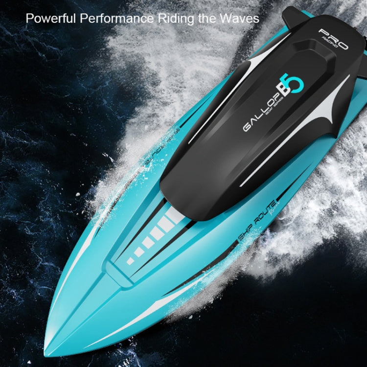 LS-XDU/RC B5 High Speed Remote Control Toy Boat with Colorful Light(Blue) - RC Boats by PMC Jewellery | Online Shopping South Africa | PMC Jewellery | Buy Now Pay Later Mobicred