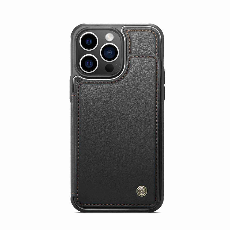 For iPhone 15 Pro Max CaseMe C22 Card Slots Holder RFID Anti-theft Phone Case(Black) - free shipping - PMC Jewellery - Order now!