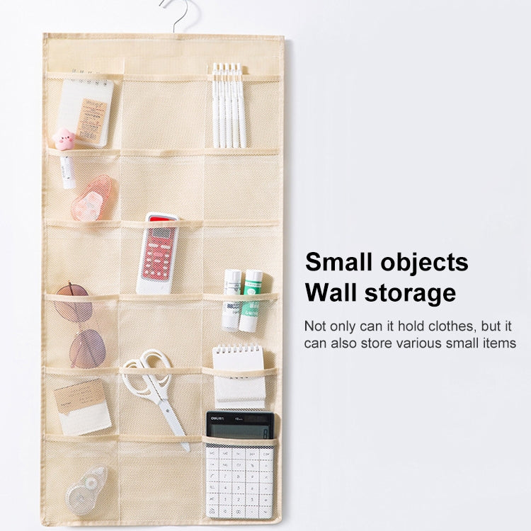 12+24 Grids Underwear Storage Bag Non-woven Double-sided Hanging Storage Bag(Grey) - Storage Bags by PMC TechLife | Online Shopping South Africa | PMC TechLife | Buy Now Pay Later Mobicred