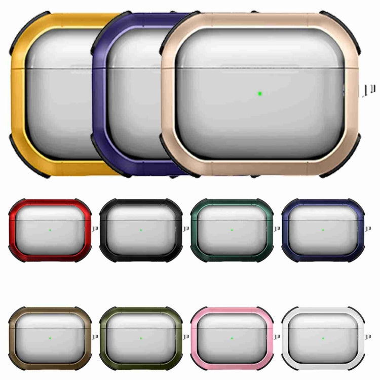 For AirPods 3 Thunder Transparent Armor Wireless Earphones Protective Case(Purple) - For AirPods 3 by PMC Jewellery | Online Shopping South Africa | PMC Jewellery | Buy Now Pay Later Mobicred