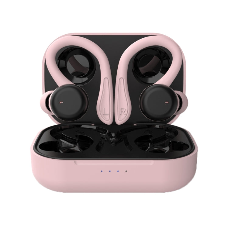 T&G T40 TWS IPX6 Waterproof Hanging Ear Wireless Bluetooth Earphones with Charging Box(Pink) - free shipping - PMC Jewellery - Order now!