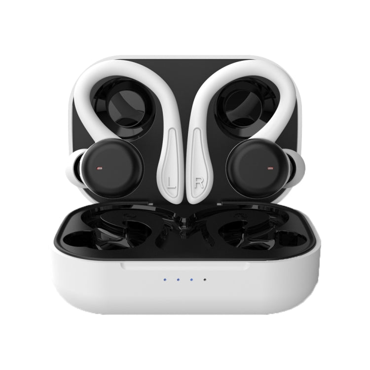 T&G T40 TWS IPX6 Waterproof Hanging Ear Wireless Bluetooth Earphones with Charging Box(White) - free shipping - PMC Jewellery - Order now!