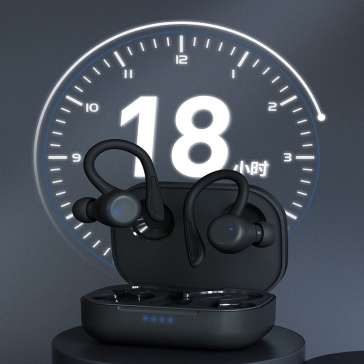 T&G T40 TWS IPX6 Waterproof Hanging Ear Wireless Bluetooth Earphones with Charging Box(White) - free shipping - PMC Jewellery - Order now!