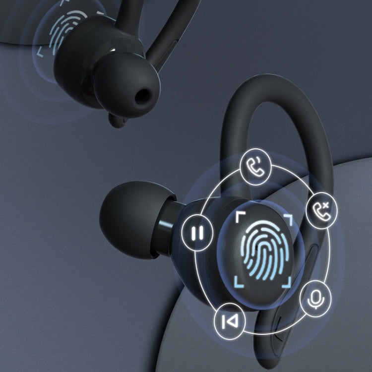 T&G T40 TWS IPX6 Waterproof Hanging Ear Wireless Bluetooth Earphones with Charging Box(Blue) - free shipping - PMC Jewellery - Order now!