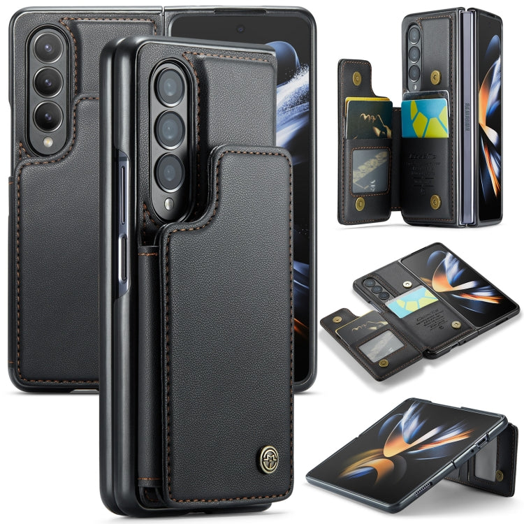 For Samsung Galaxy Z Fold4 5G CaseMe C22 PC+TPU Business Style RFID Anti-theft Leather Phone Case(Black) - Galaxy Z Fold4 5G Cases by CaseMe | Online Shopping South Africa | PMC Jewellery | Buy Now Pay Later Mobicred