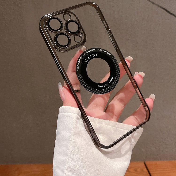 For iPhone 15 Pro Magsafe Electroplate PC Phone Case(Black) - iPhone 15 Pro Cases by PMC TechLife | Online Shopping South Africa | PMC TechLife