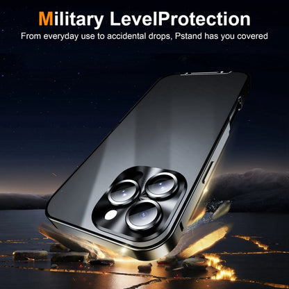 For iPhone 16 Pro Max Frosted Metal Phone Case(Black) - iPhone 16 Pro Max Cases by PMC Jewellery | Online Shopping South Africa | PMC Jewellery | Buy Now Pay Later Mobicred